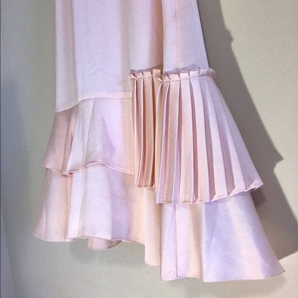 Pale Pink Ruffled Racer Back Dress - Picture 4 of 6